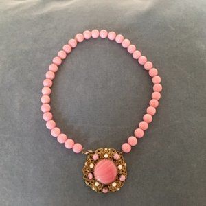 Hand-crafted vintage necklace, spectacular pendant